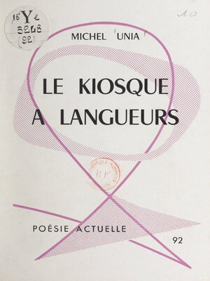 cover image of Le kiosque à langueurs